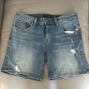 Lucky Brand Blue Ripped Mid Rise Denim Shorts
